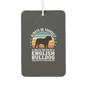 Englische Bulldogge Sonnenuntergang Sei selbst Hun Autolufterfrischer