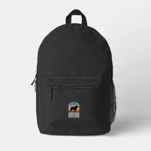 Englische Bulldogge Sonnenuntergang Sei selbst Hun Bedruckter Rucksack