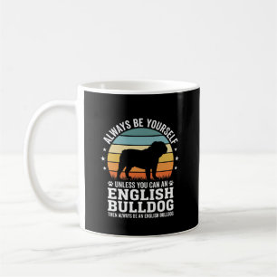 Englische Bulldogge Sonnenuntergang Sei selbst Hun Kaffeetasse