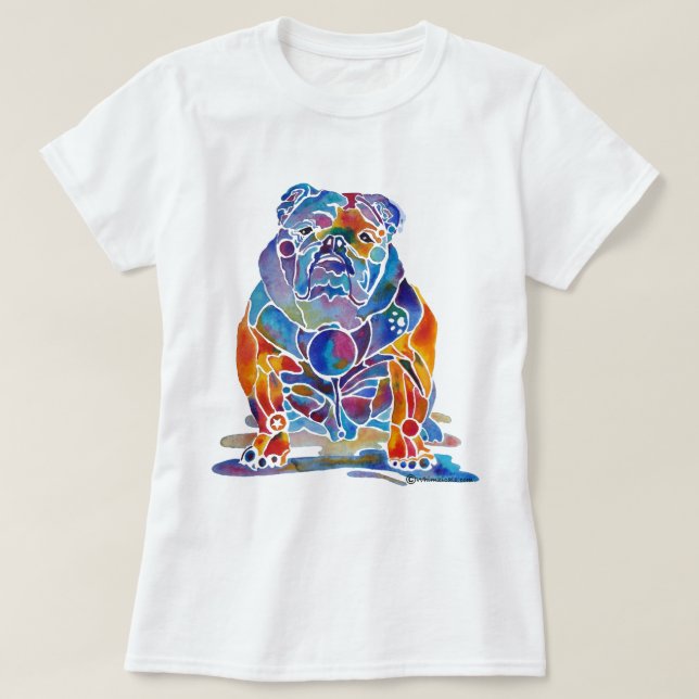 Englische Bulldogge T-Shirt (Design vorne)