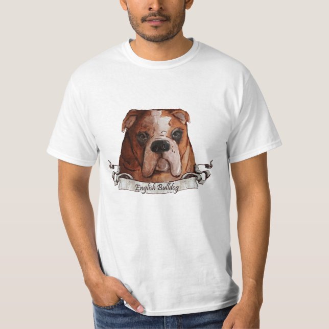 Englische Bulldogge T-Shirt (Vorderseite)