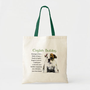 Englische Bulldoggen-Geschenke Tragetasche