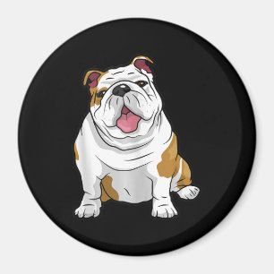 Englische Bulldoggen großartig lustige Bulldoggen- Magnet