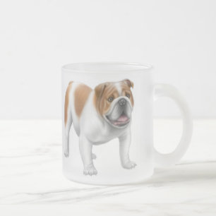 Englische Bulldoggen-mattierte Tasse