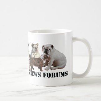 Englische Bulldoggen-Nachrichten-Tasse Tasse