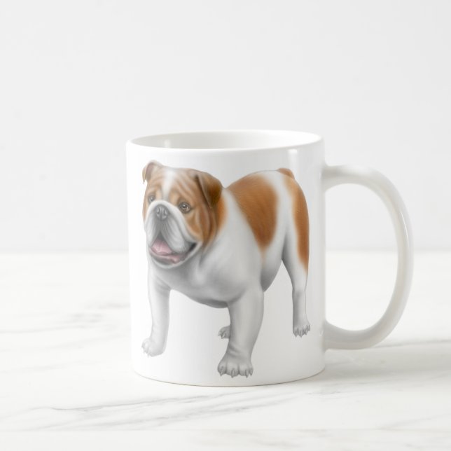Englische Bulldoggen-Tasse Kaffeetasse (Rechts)