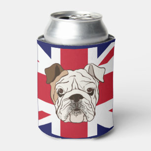 Englische Bulldoggen-u. Gewerkschafts-Jack-Dose Dosenkühler