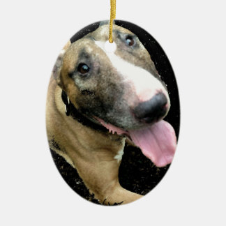 Englische Bullterrier-Verzierung Keramikornament