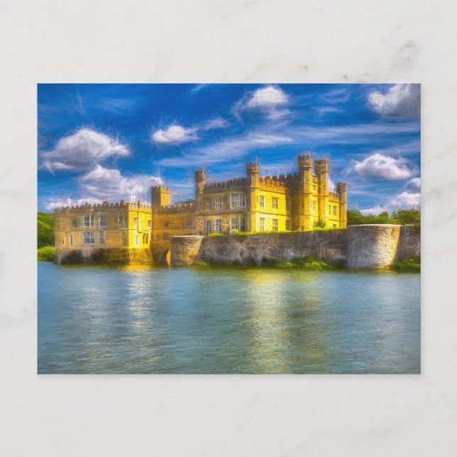 Englische Burg Postkarte (Vorderseite)