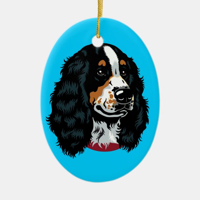 englische Cocker spaniel Keramikornament (Vorne)