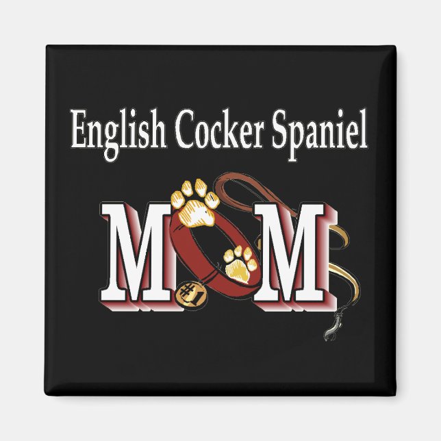 englische Cocker spaniel Mom Geschenke Magnet (Vorne)
