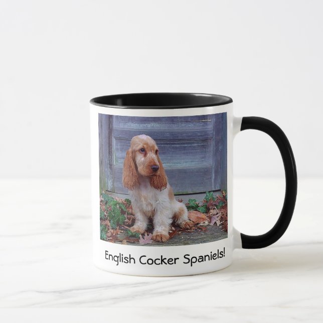 Englische Cockerspaniel-Spaniels Tasse (Rechts)