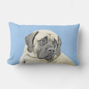 Englische Dogge (Fawn) Malerei - Originale Hundeku Lendenkissen