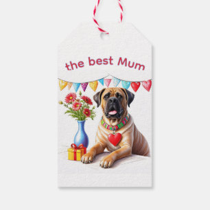 Englische Dogge Mastiff best Mum Muttertag Geschenkanhänger