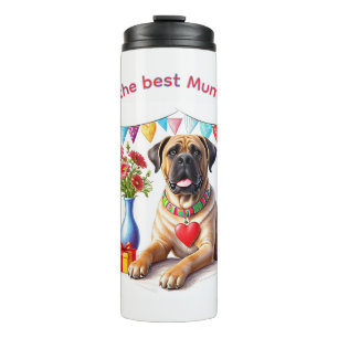 Englische Dogge Mastiff best Mum Muttertag Thermosbecher