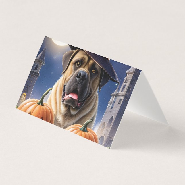 Englische Dogge Mastiff Halloween  (Vorderseite)