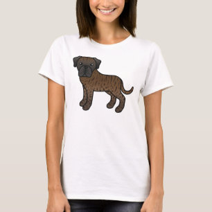 Englische Dogge mit Tigerstreifen, süßer Cartoon-H T-Shirt