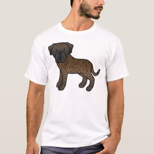 Englische Dogge mit Tigerstreifen, süßer Cartoon-H T-Shirt