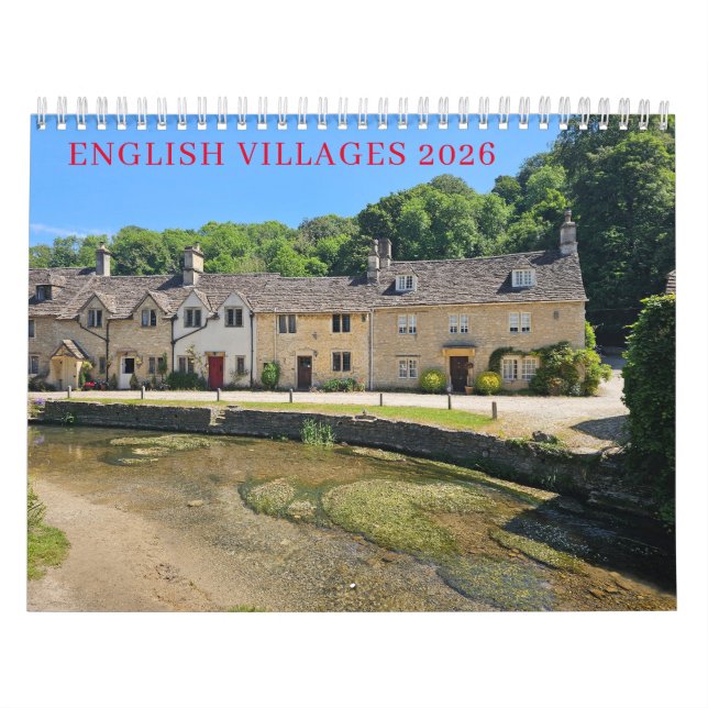 Englische Dörfer 2026 Kalender (Titelbild)