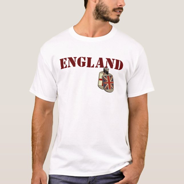 Englische Erkennungsmarken T-Shirt (Vorderseite)