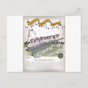 englische Ersatzstoffe Postkarte