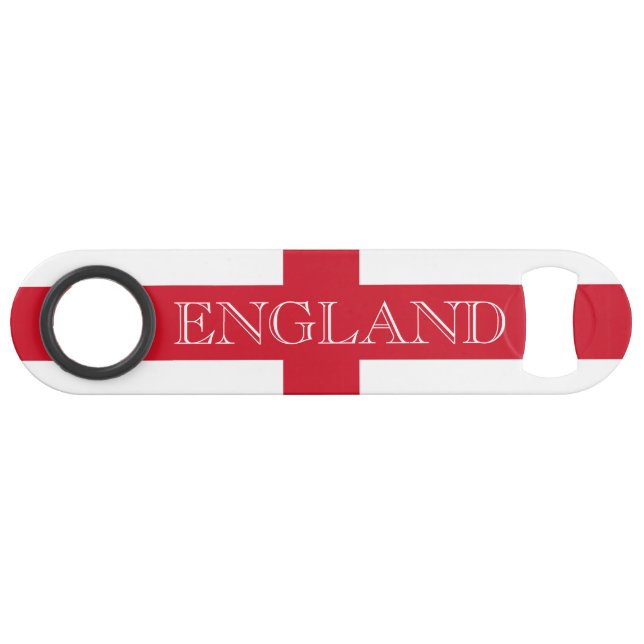 Englische Flagge - England-Boccia Speed Flaschenöffner (Vorderseite (Horizontal))