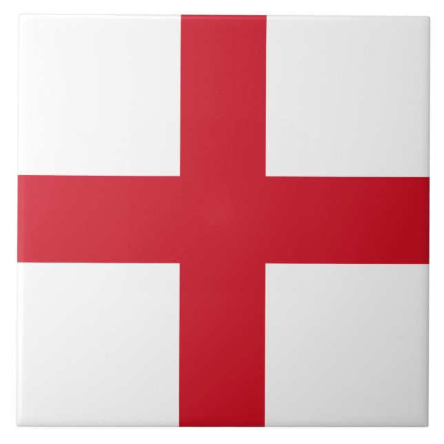Englische Flagge (England) Fliese (Vorderseite)