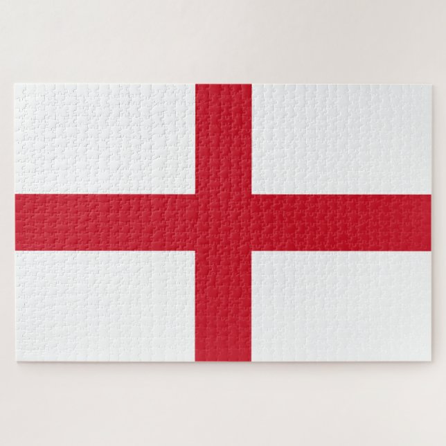 Englische Flagge (England) Jigsaw Puzzle (Horizontal)