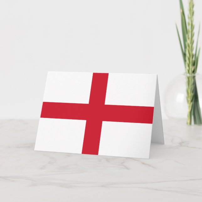 Englische Flagge (England) Karte (Vorderseite)
