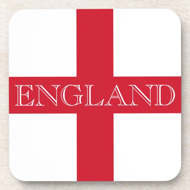 Englische Flagge England Küste Getränkeuntersetzer (Vorderseite)