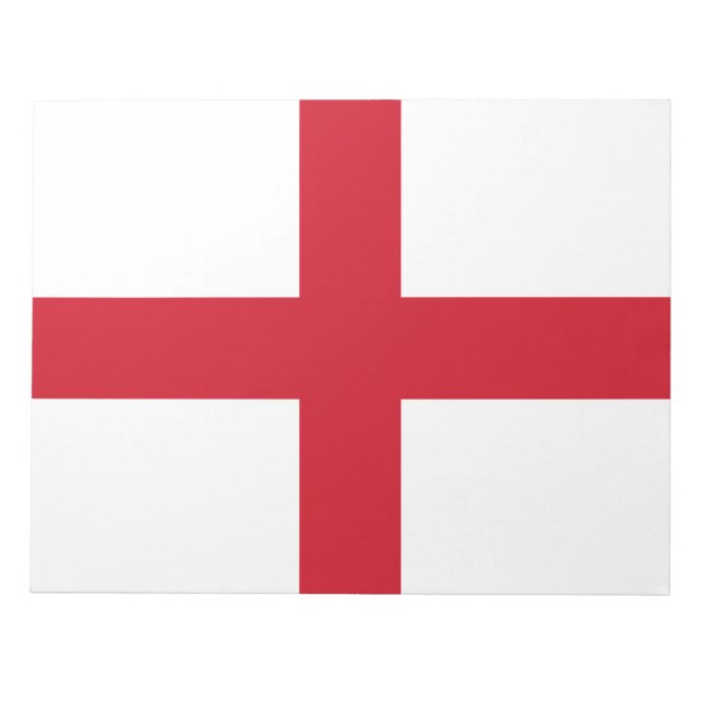 Englische Flagge (England) Notizblock (Vorderseite)