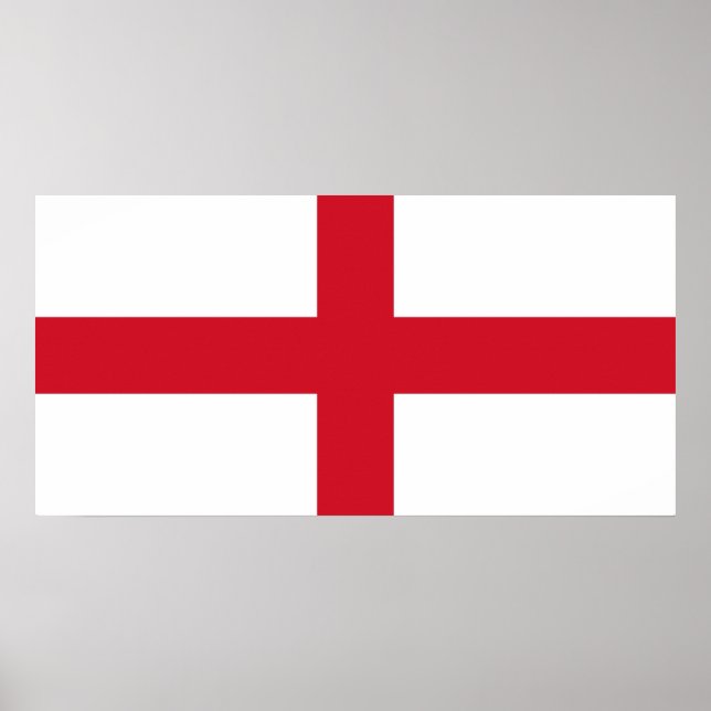 Englische Flagge (England) Poster (Vorne)