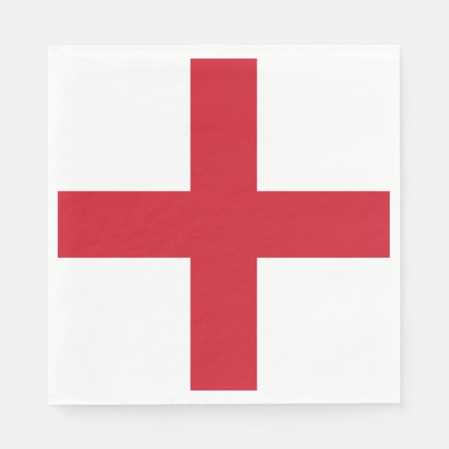 Englische Flagge (England) Serviette (Vorderseite)