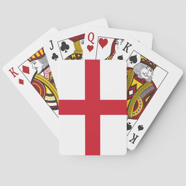 Englische Flagge (England) Spielkarten (Rückseite)