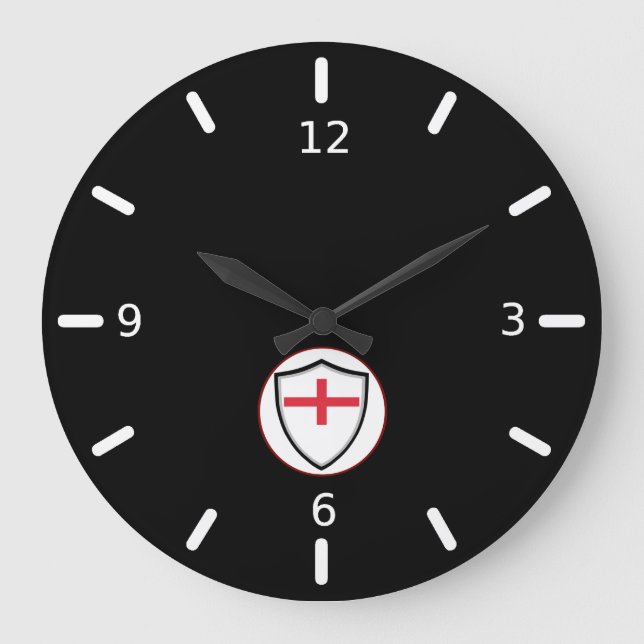 Englische Flagge Großuhr Große Wanduhr (Vorderseite)