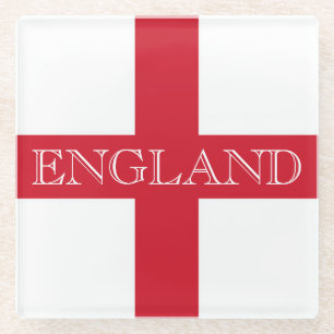 englische Flagge - Küste Glasuntersetzer
