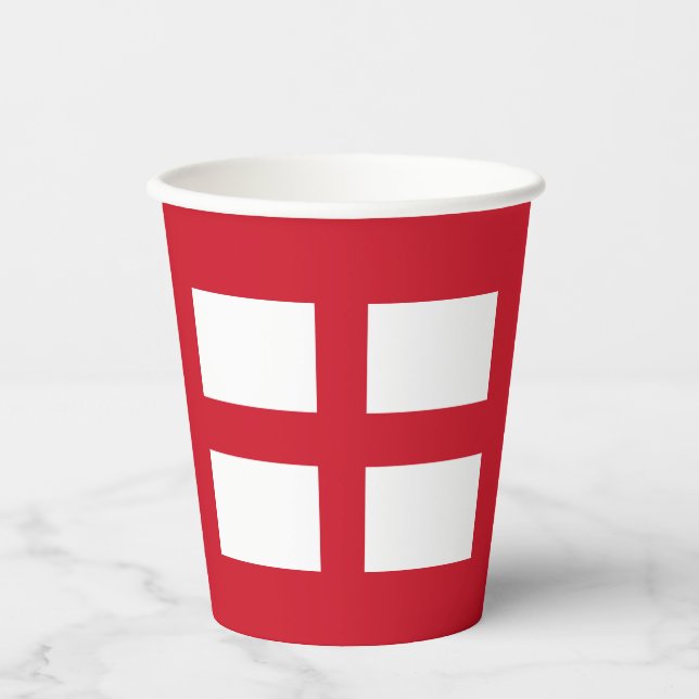 Englische Flagge Pappbecher (Vorderseite)