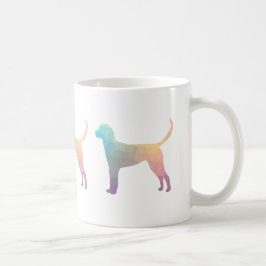 Englische Foxhound Geometric Pattern Silhouette Tasse