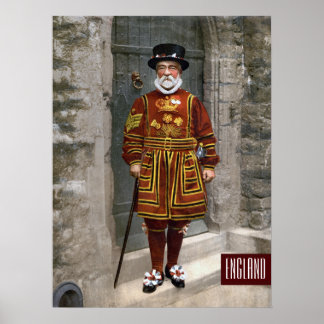 Englische Garde in Tudor Dress Poster