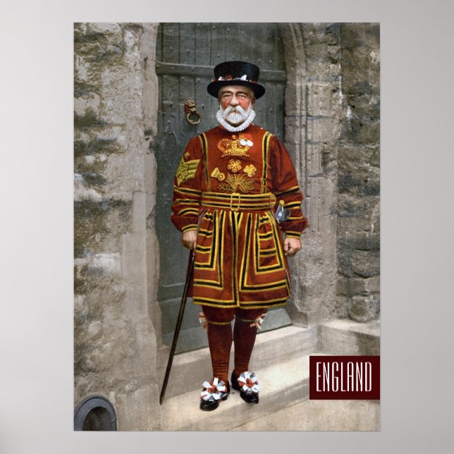 Englische Garde in Tudor Dress Poster (Vorne)