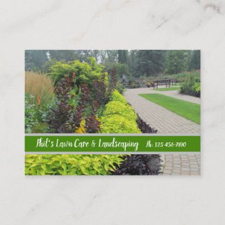 Englische Gartenlandschaftsbau Visitenkarte