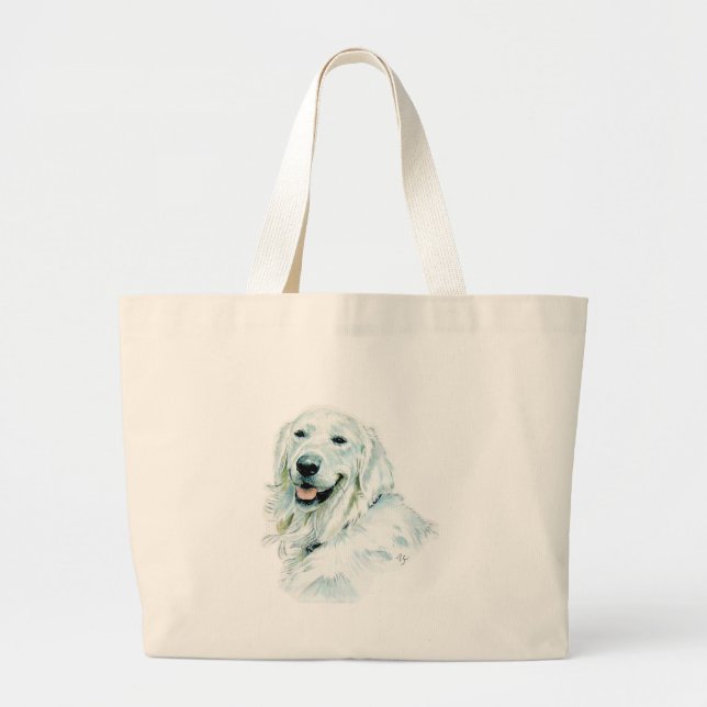 Englische golden retriever-Tasche Jumbo Stoffbeutel (Vorne)