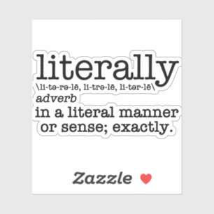 Englische Grammatik wörtlich Aufkleber