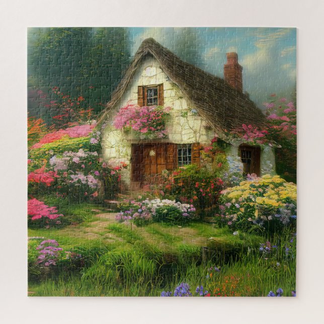ENGLISCHE HÜTTE ART JIGSAW PUZZLE (Vertikal)