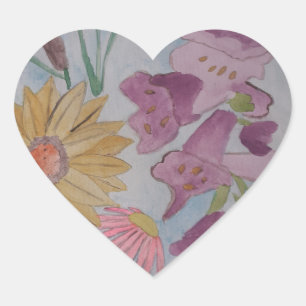 Englische Hütte Garden Heart Sticker
