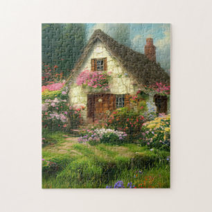 ENGLISCHE HÜTTE GARDEN JIGSAW PUZZLE