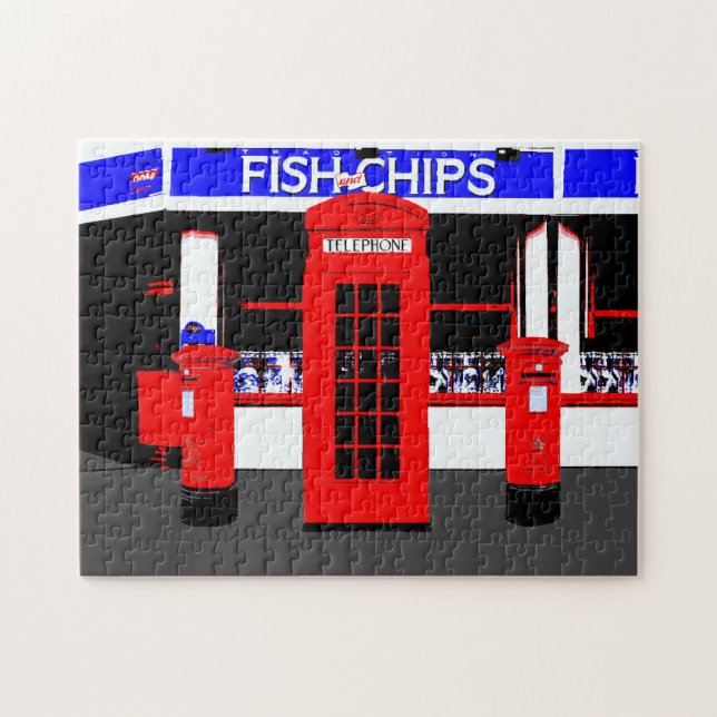 Englische Ikonen gewöhnlich England Puzzle (Horizontal)