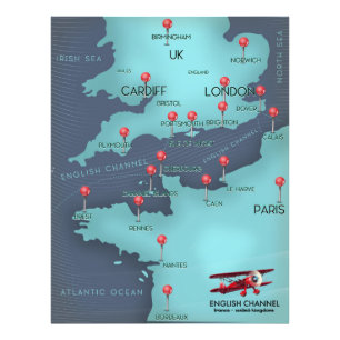 Englische Kanalübersicht Fotodruck