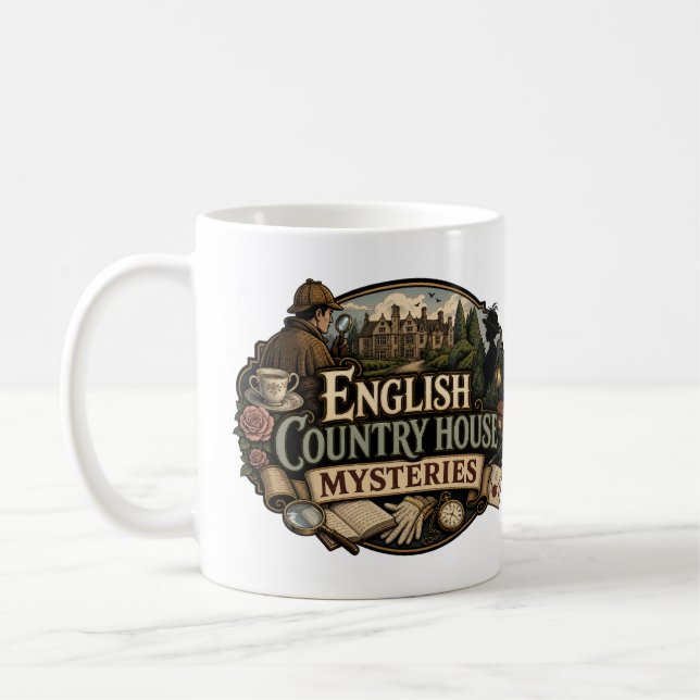 Englische Landhaus-Mystery Kaffeetasse (Links)