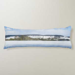 Englische Landschaft im Winter - Personalisiert Seitenschläferkissen